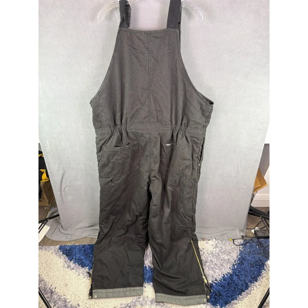 Walls Work Wear Mens Bib Insulated‎ Overalls Black Size 2XL Regular